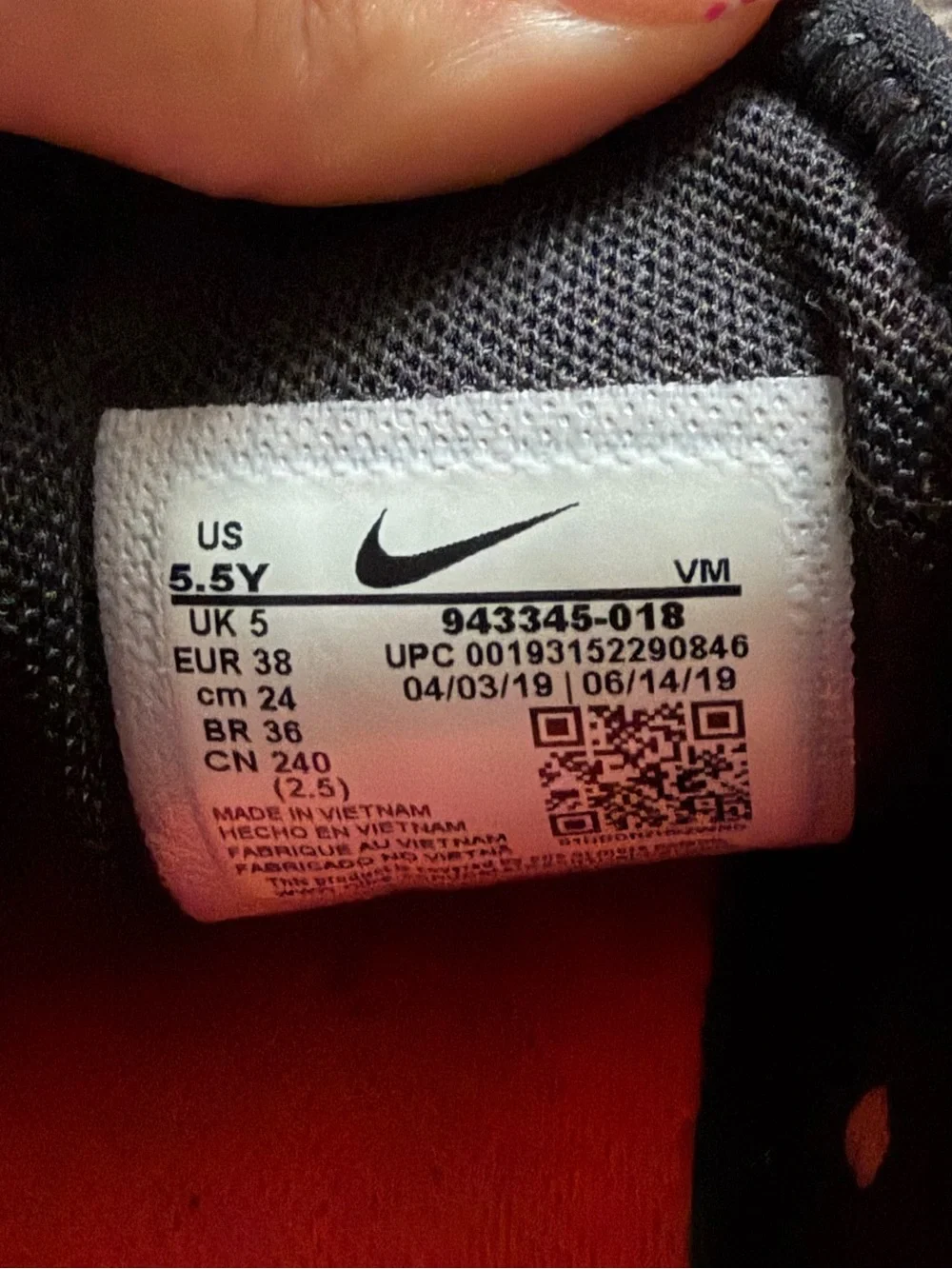 Nike Air Max 270 Black & Red Athletic Sneakers
